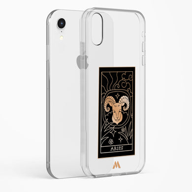 Tarot Card Zodiac Aries Crystal Clear Transparent Case-(Apple)