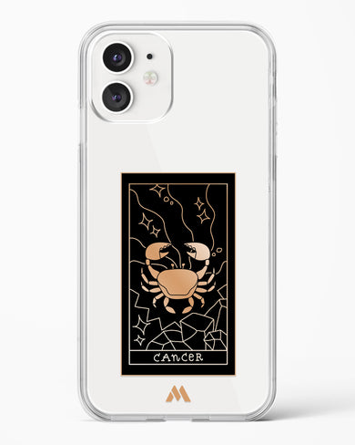 Tarot Card Zodiac Cancer Crystal Clear Transparent Case-(Apple)
