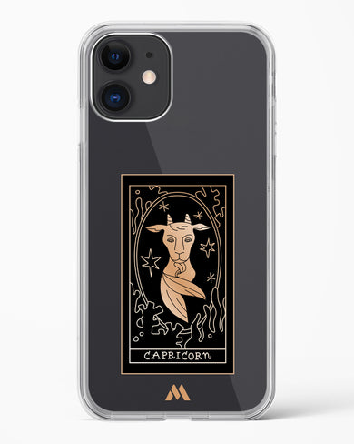 Tarot Card Zodiac Capricorn Crystal Clear Transparent Case-(Apple)