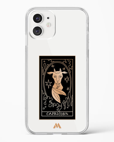 Tarot Card Zodiac Capricorn Crystal Clear Transparent Case-(Apple)