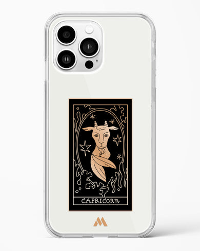 Tarot Card Zodiac Capricorn Crystal Clear Transparent Case-(Apple)