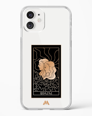 Tarot Card Zodiac Gemini Crystal Clear Transparent Case-(Apple)