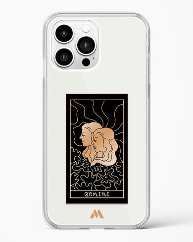 Tarot Card Zodiac Gemini Crystal Clear Transparent Case-(Apple)