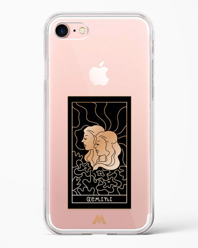 Tarot Card Zodiac Gemini Crystal Clear Transparent Case-(Apple)