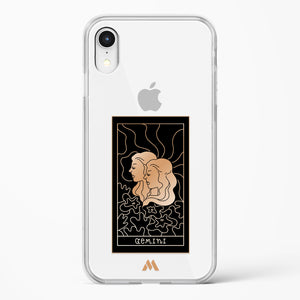 Tarot Card Zodiac Gemini Crystal Clear Transparent Case-(Apple)