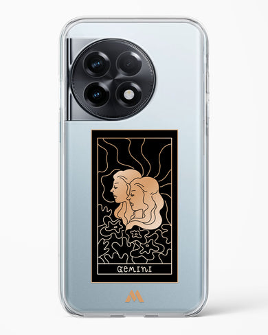 Tarot Card Zodiac Gemini Crystal Clear Transparent Case-(OnePlus)