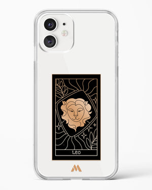 Tarot Card Zodiac Leo Crystal Clear Transparent Case-(Apple)