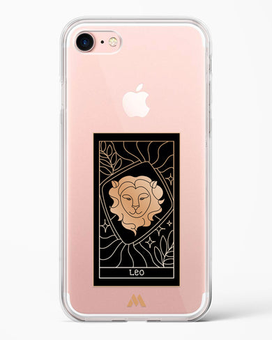 Tarot Card Zodiac Leo Crystal Clear Transparent Case-(Apple)