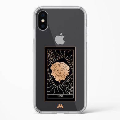 Tarot Card Zodiac Leo Crystal Clear Transparent Case-(Apple)