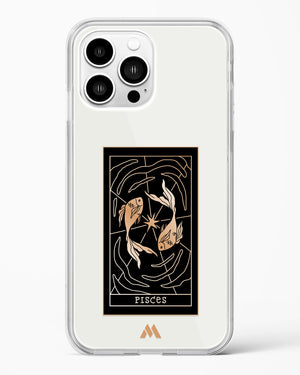 Tarot Card Zodiac Pisces Crystal Clear Transparent Case-(Apple)