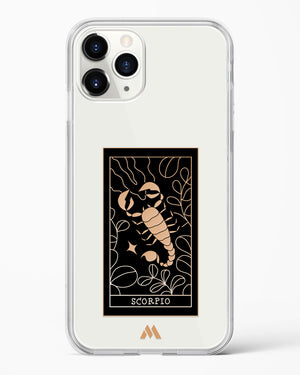 Tarot Card Zodiac Scorpio Crystal Clear Transparent Case-(Apple)