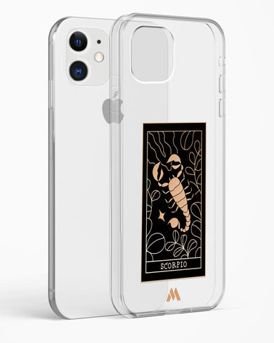 Tarot Card Zodiac Scorpio Crystal Clear Transparent Case-(Apple)
