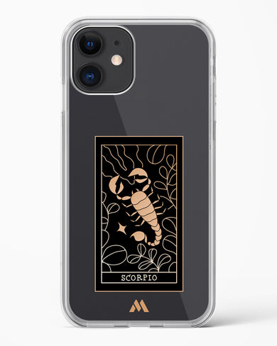 Tarot Card Zodiac Scorpio Crystal Clear Transparent Case-(Apple)