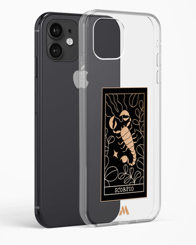 Tarot Card Zodiac Scorpio Crystal Clear Transparent Case-(Apple)