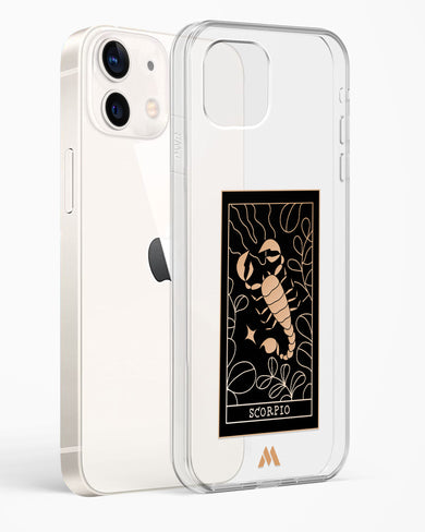 Tarot Card Zodiac Scorpio Crystal Clear Transparent Case-(Apple)