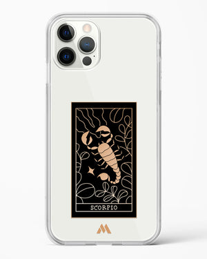 Tarot Card Zodiac Scorpio Crystal Clear Transparent Case-(Apple)