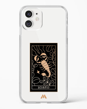 Tarot Card Zodiac Scorpio Crystal Clear Transparent Case-(Apple)