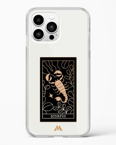 Tarot Card Zodiac Scorpio Crystal Clear Transparent Case-(Apple)