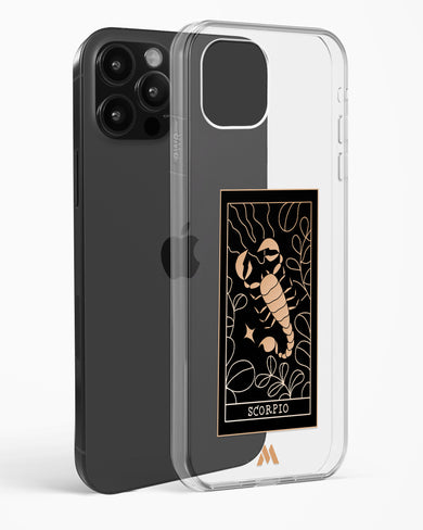 Tarot Card Zodiac Scorpio Crystal Clear Transparent Case-(Apple)