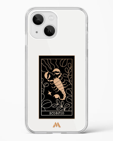 Tarot Card Zodiac Scorpio Crystal Clear Transparent Case-(Apple)