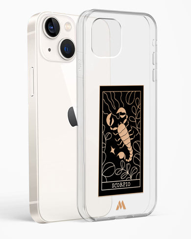Tarot Card Zodiac Scorpio Crystal Clear Transparent Case-(Apple)