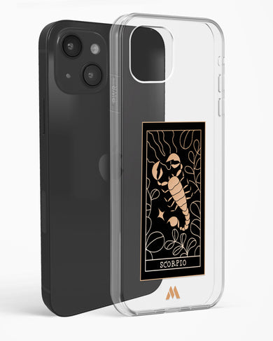 Tarot Card Zodiac Scorpio Crystal Clear Transparent Case-(Apple)