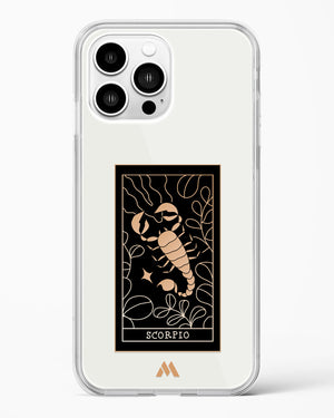Tarot Card Zodiac Scorpio Crystal Clear Transparent Case-(Apple)