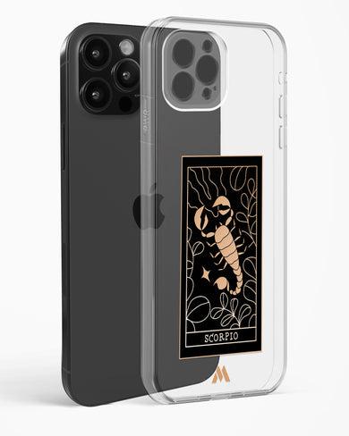 Tarot Card Zodiac Scorpio Crystal Clear Transparent Case-(Apple)