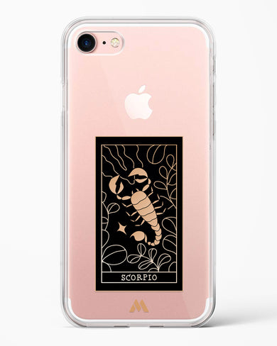 Tarot Card Zodiac Scorpio Crystal Clear Transparent Case-(Apple)