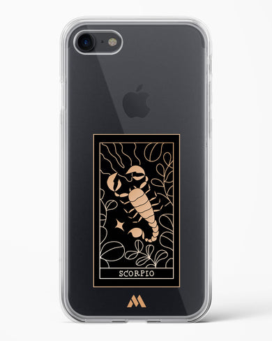Tarot Card Zodiac Scorpio Crystal Clear Transparent Case-(Apple)