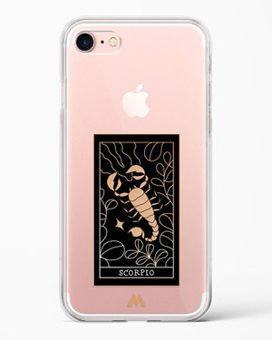 Tarot Card Zodiac Scorpio Crystal Clear Transparent Case-(Apple)