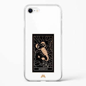 Tarot Card Zodiac Scorpio Crystal Clear Transparent Case-(Apple)