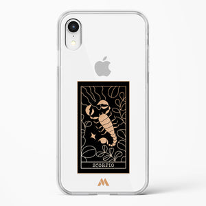 Tarot Card Zodiac Scorpio Crystal Clear Transparent Case-(Apple)