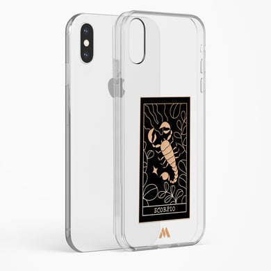 Tarot Card Zodiac Scorpio Crystal Clear Transparent Case-(Apple)