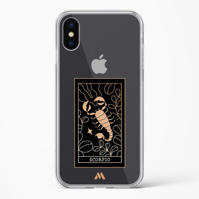 Tarot Card Zodiac Scorpio Crystal Clear Transparent Case-(Apple)