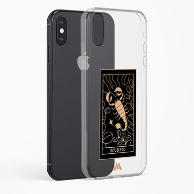 Tarot Card Zodiac Scorpio Crystal Clear Transparent Case-(Apple)