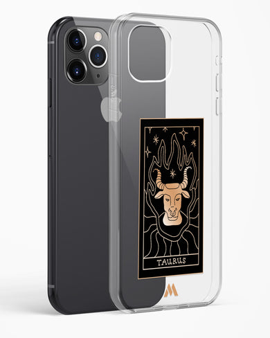 Tarot Card Zodiac Taurus Crystal Clear Transparent Case-(Apple)