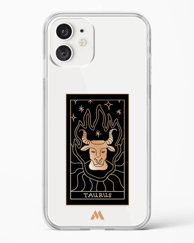 Tarot Card Zodiac Taurus Crystal Clear Transparent Case-(Apple)