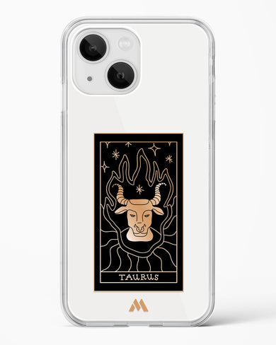 Tarot Card Zodiac Taurus Crystal Clear Transparent Case-(Apple)