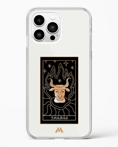 Tarot Card Zodiac Taurus Crystal Clear Transparent Case-(Apple)