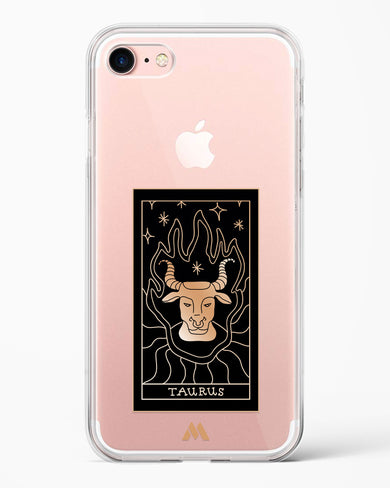 Tarot Card Zodiac Taurus Crystal Clear Transparent Case-(Apple)