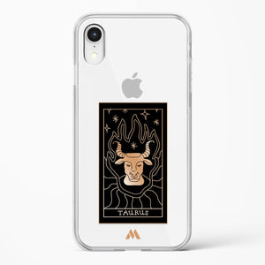 Tarot Card Zodiac Taurus Crystal Clear Transparent Case-(Apple)