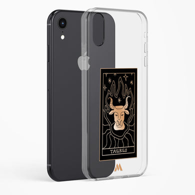 Tarot Card Zodiac Taurus Crystal Clear Transparent Case-(Apple)