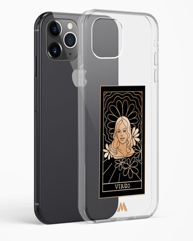 Tarot Card Zodiac Virgo Crystal Clear Transparent Case-(Apple)