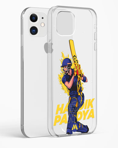 Hardik Hardhitter Pandya Crystal Clear Transparent Case-(Apple)