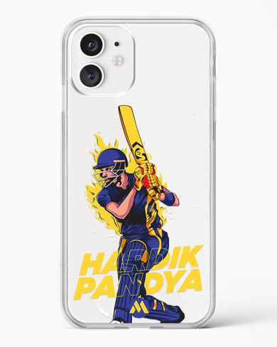 Hardik Hardhitter Pandya Crystal Clear Transparent Case-(Apple)