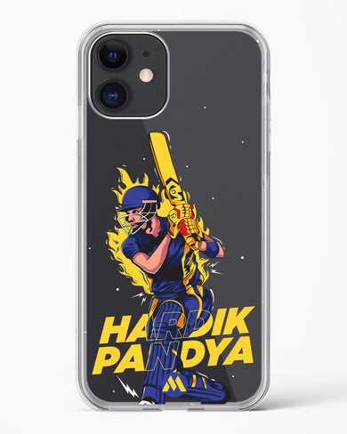 Hardik Hardhitter Pandya Crystal Clear Transparent Case-(Apple)