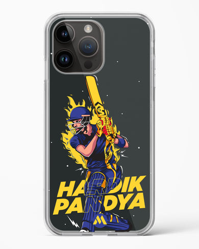 Hardik Hardhitter Pandya Crystal Clear Transparent Case-(Apple)