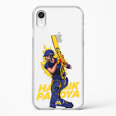 Hardik Hardhitter Pandya Crystal Clear Transparent Case-(Apple)