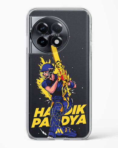 Hardik Hardhitter Pandya Crystal Clear Transparent Case-(OnePlus)